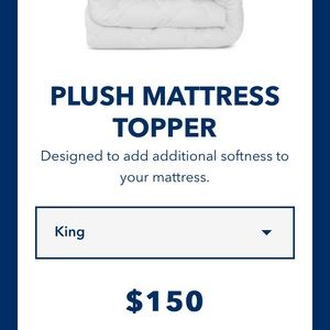 NEW NEVER OPENED King Helix Plush Mattress Topper